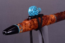 Honduran Rosewood Root Burl Native American Flute, Minor, Mid F#-4, #J26A